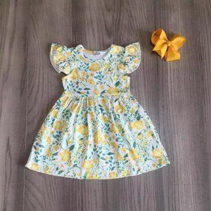 Girls Boutique yellow dress size 3t  (NEW)